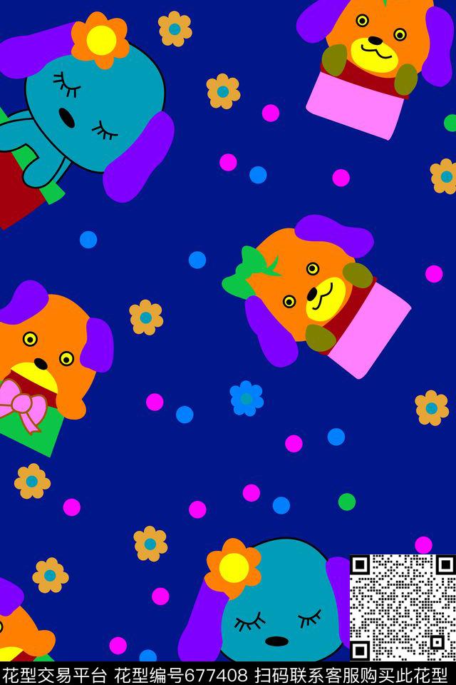 分色动漫卡通传统印花华亿平台下载（图片编号: 677408） - 瓦栏（Walan）