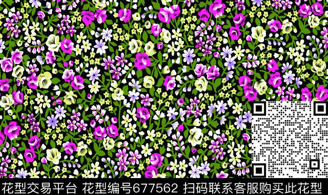 花朵花卉传统印花华亿平台下载（图片编号: 677562） - 瓦栏（Walan）