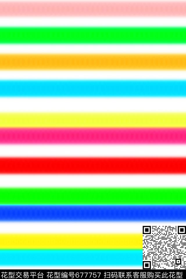 女装几何条纹数码印花华亿平台下载（图片编号: 677757） - 瓦栏（Walan）