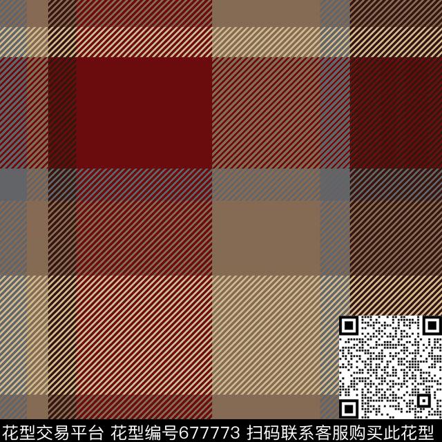 苏格兰格格子传统印花华亿平台下载（图片编号: 677773） - 瓦栏（Walan）