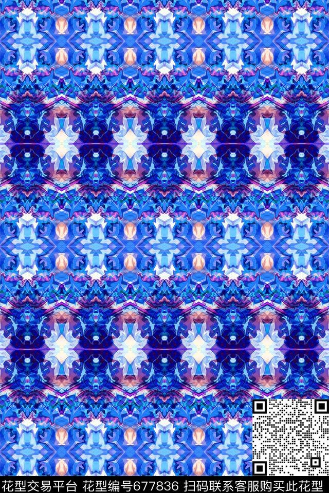 波西米亚土耳其风格迪拜数码印花华亿平台下载（图片编号: 677836） - 瓦栏（Walan）