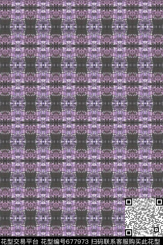 格子图案格子混搭创意格子数码印花华亿平台下载（图片编号: 677973） - 瓦栏（Walan）