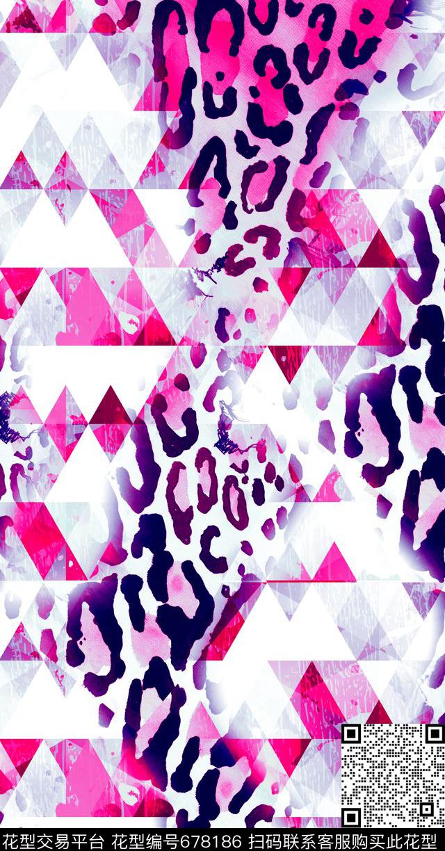 graintriangleanimal数码印花华亿平台下载（图片编号: 678186） - 瓦栏（Walan）