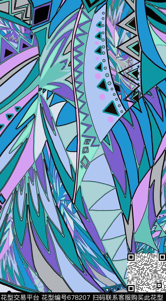 abstractgeometricaltriangle数码印花华亿平台下载（图片编号: 678207） - 瓦栏（Walan）