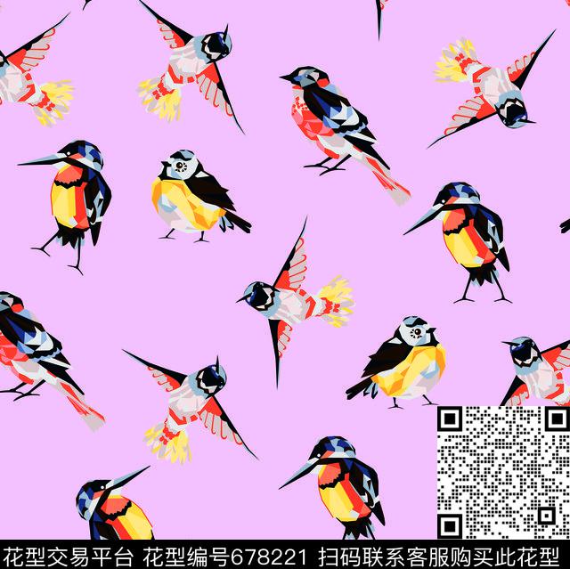 飞鸟长嘴鸟翅膀数码印花华亿平台下载（图片编号: 678221） - 瓦栏（Walan）