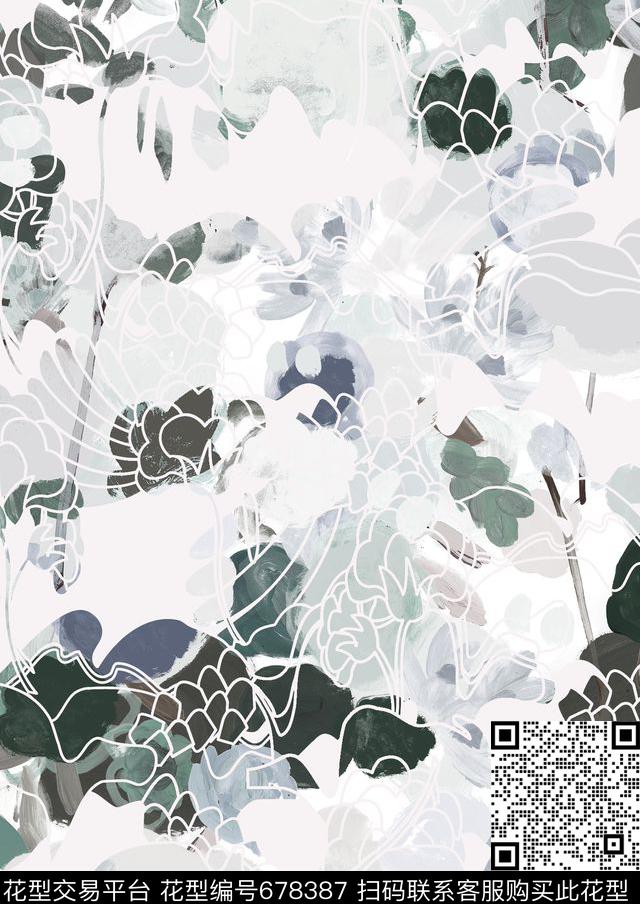 设计师推荐2017春夏数码印花华亿平台下载（图片编号: 678387） - 瓦栏（Walan）