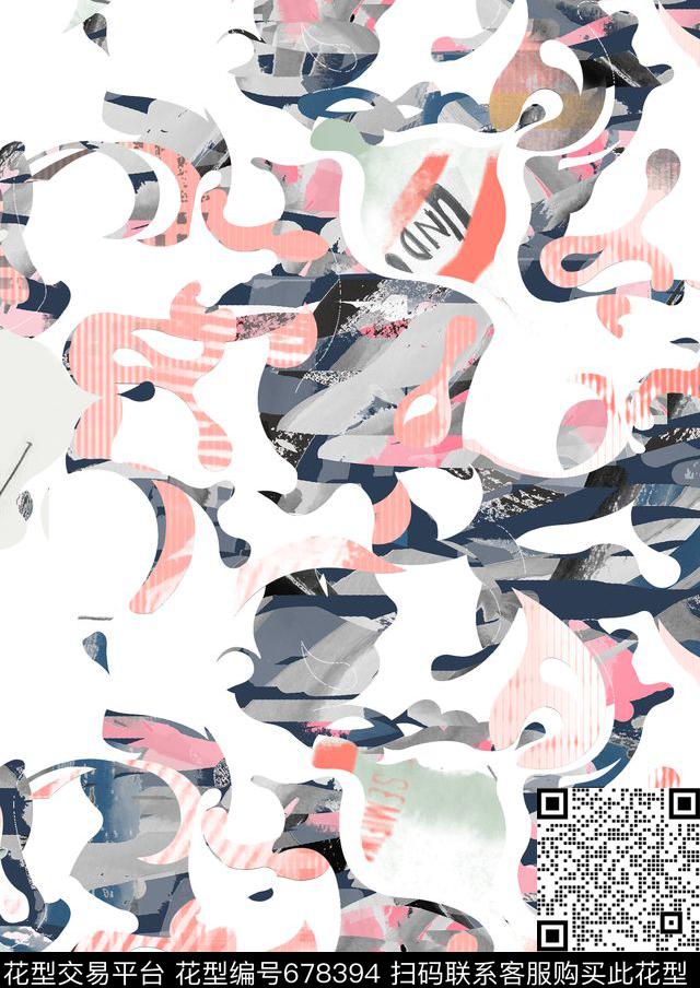 设计师推荐2017春夏数码印花华亿平台下载（图片编号: 678394） - 瓦栏（Walan）