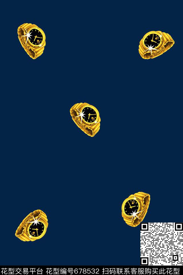 男装商务休闲钟表数码印花华亿平台下载（图片编号: 678532） - 瓦栏（Walan）