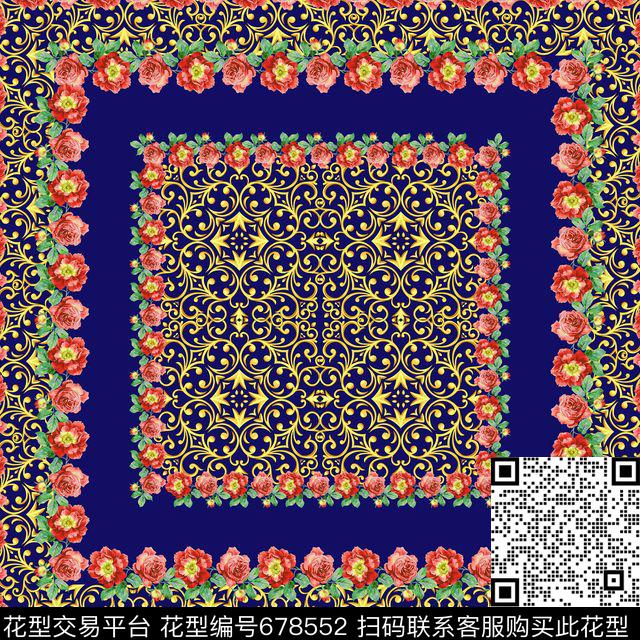 欧式大牌卷草传统印花华亿平台下载（图片编号: 678552） - 瓦栏（Walan）