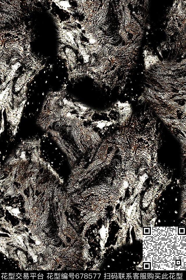 男装抽象数码印花华亿平台下载（图片编号: 678577） - 瓦栏（Walan）