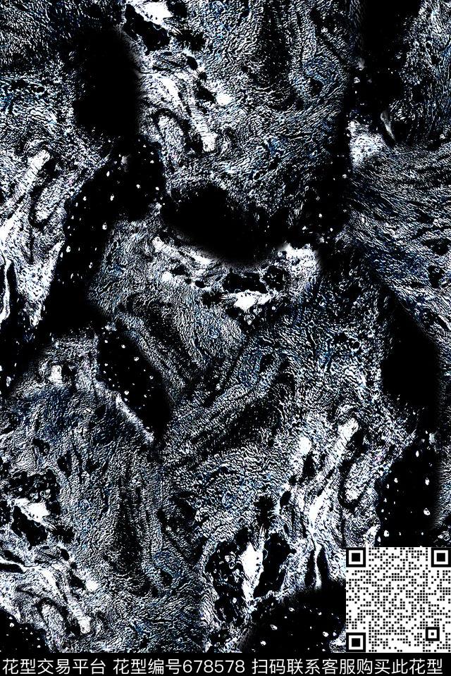 男装抽象数码印花华亿平台下载（图片编号: 678578） - 瓦栏（Walan）