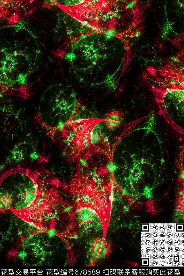 抽象炫彩肌理数码印花华亿平台下载（图片编号: 678589） - 瓦栏（Walan）
