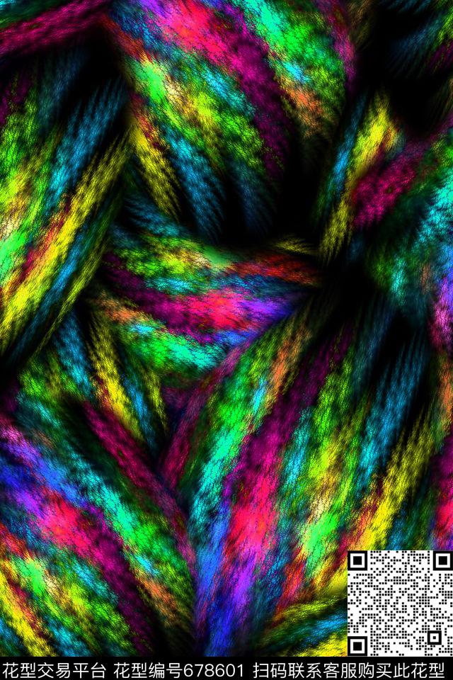 抽象炫彩肌理数码印花华亿平台下载（图片编号: 678601） - 瓦栏（Walan）