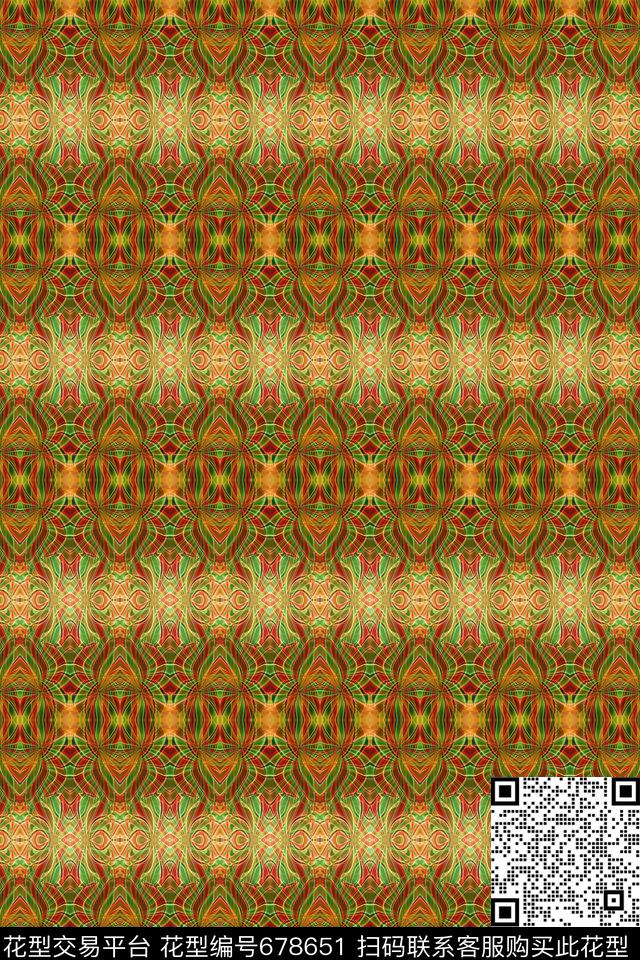 横条几何炫彩条纹混搭数码印花华亿平台下载（图片编号: 678651） - 瓦栏（Walan）