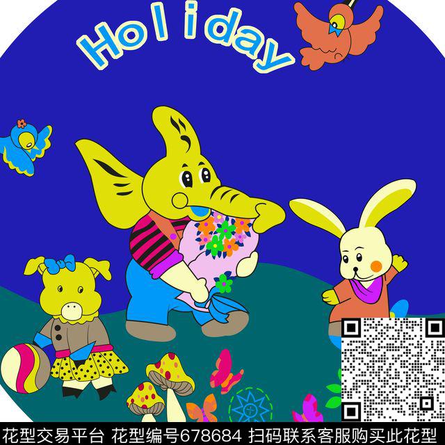 分色婴童卡通传统印花华亿平台下载（图片编号: 678684） - 瓦栏（Walan）