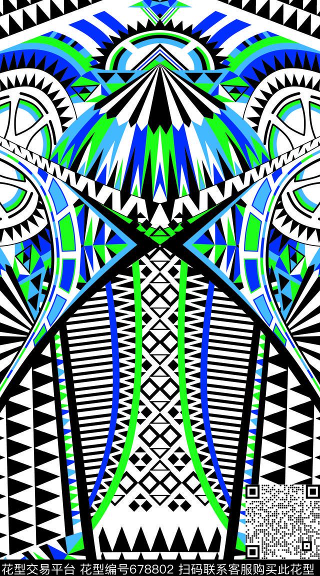 三角形菱形Fei-花纹肌理数码印花华亿平台下载（图片编号: 678802） - 瓦栏（Walan）