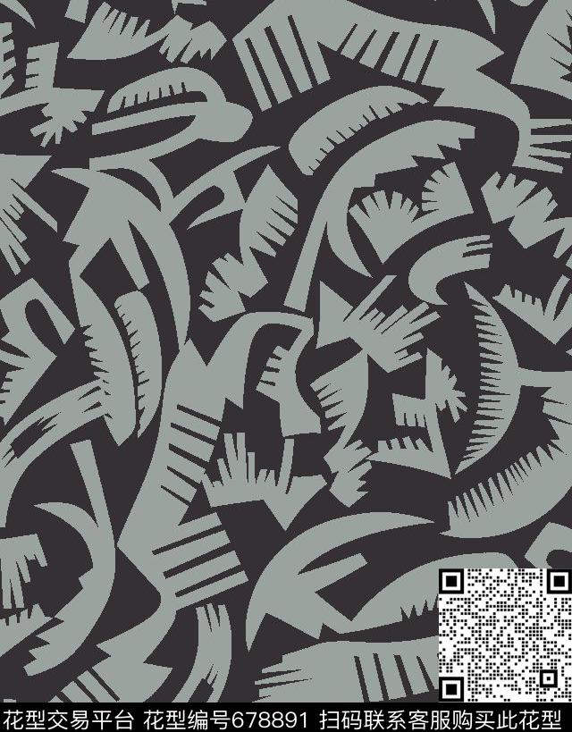 几何不规则几何秋冬传统印花华亿平台下载（图片编号: 678891） - 瓦栏（Walan）