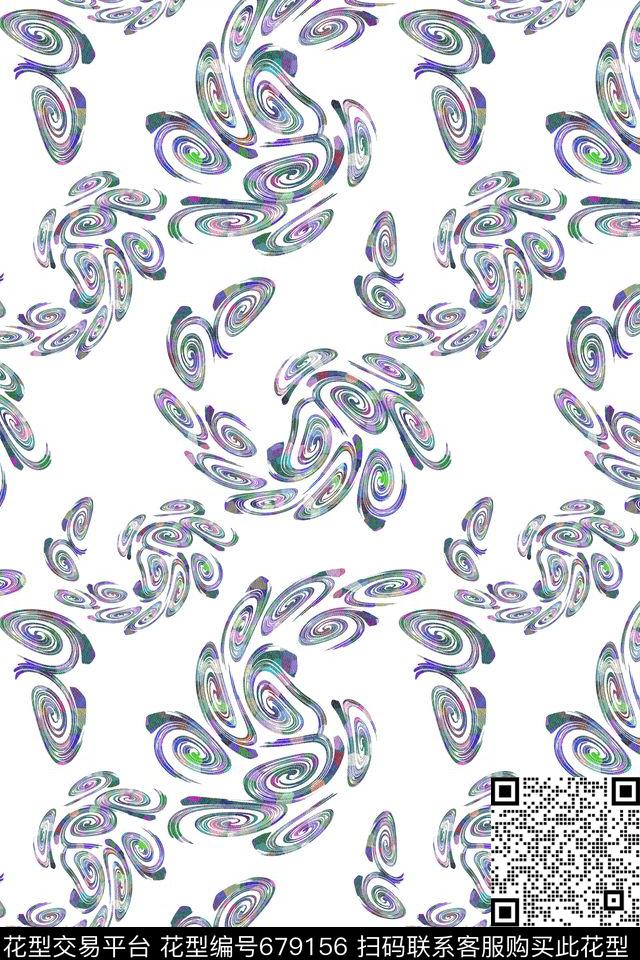 佩斯利图案创意佩斯利花纹漩涡动感数码印花华亿平台下载（图片编号: 679156） - 瓦栏（Walan）