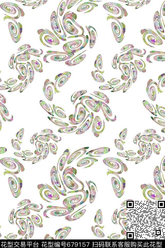 佩斯利图案创意佩斯利花纹漩涡动感数码印花华亿平台下载（图片编号: 679157） - 瓦栏（Walan）
