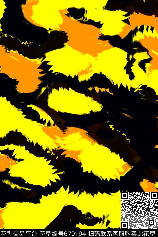 抽象时尚男服装不规则几何传统印花华亿平台下载（图片编号: 679194） - 瓦栏（Walan）