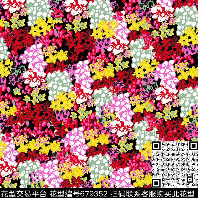 传统花卉花朵花卉传统印花华亿平台下载（图片编号: 679352） - 瓦栏（Walan）
