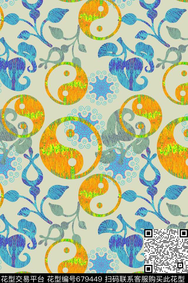 抽象变幻佩斯利图案创意佩斯利花纹数码印花华亿平台下载（图片编号: 679449） - 瓦栏（Walan）