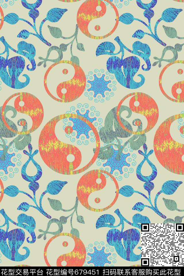 抽象变幻佩斯利图案创意佩斯利花纹数码印花华亿平台下载（图片编号: 679451） - 瓦栏（Walan）