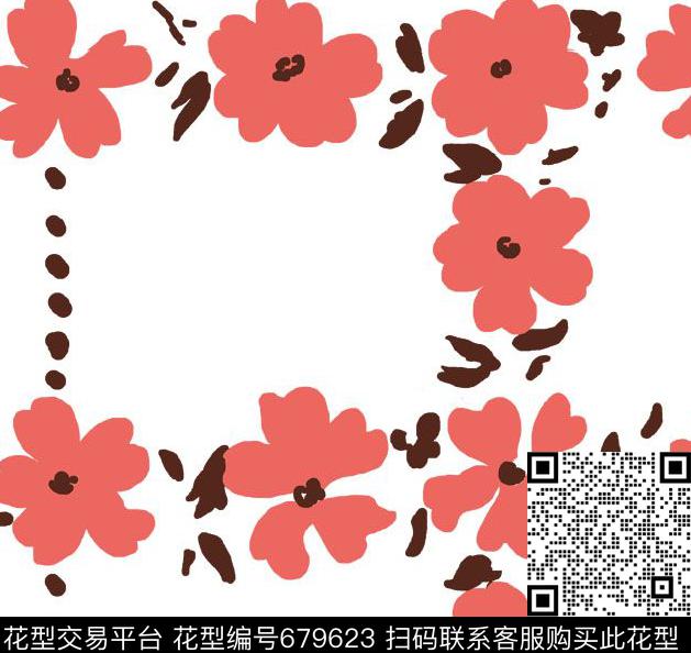 简洁CHIC17SS童装花卉印花传统印花华亿平台下载（图片编号: 679623） - 瓦栏（Walan）