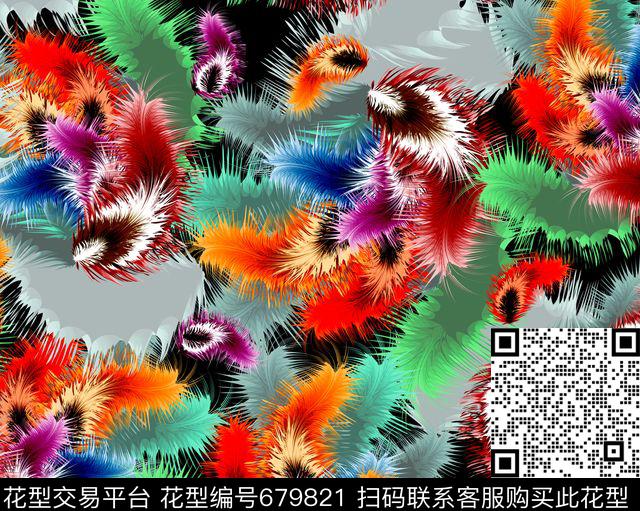 羽毛数码数码印花华亿平台下载（图片编号: 679821） - 瓦栏（Walan）