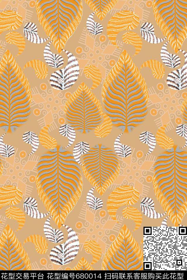 腰果花组合佩斯利图案创意佩斯利花纹数码印花华亿平台下载（图片编号: 680014） - 瓦栏（Walan）
