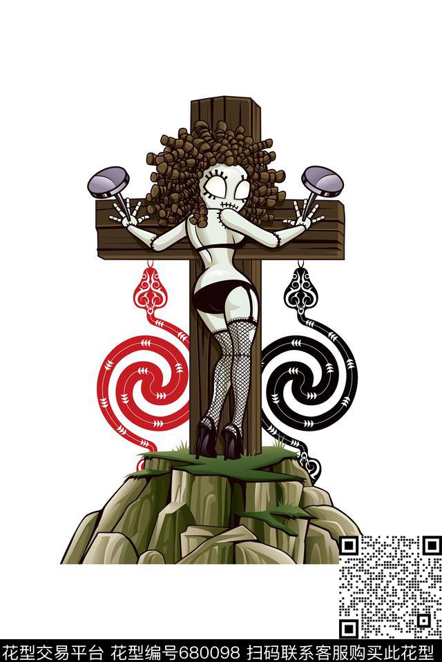 蛇纹动物纹美式数码印花华亿平台下载（图片编号: 680098） - 瓦栏（Walan）