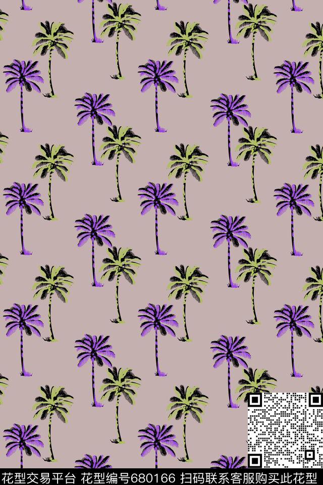 棕榈树女装热带华亿平台传统印花华亿平台下载（图片编号: 680166） - 瓦栏（Walan）