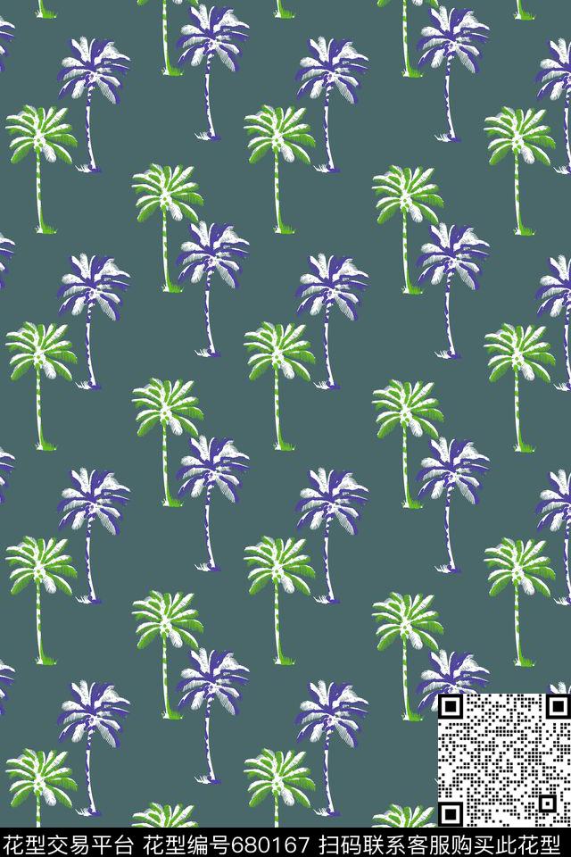 棕榈树女装热带华亿平台传统印花华亿平台下载（图片编号: 680167） - 瓦栏（Walan）