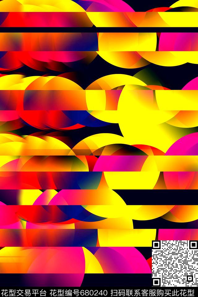 不规则几何渐变、现代数码印花华亿平台下载（图片编号: 680240） - 瓦栏（Walan）