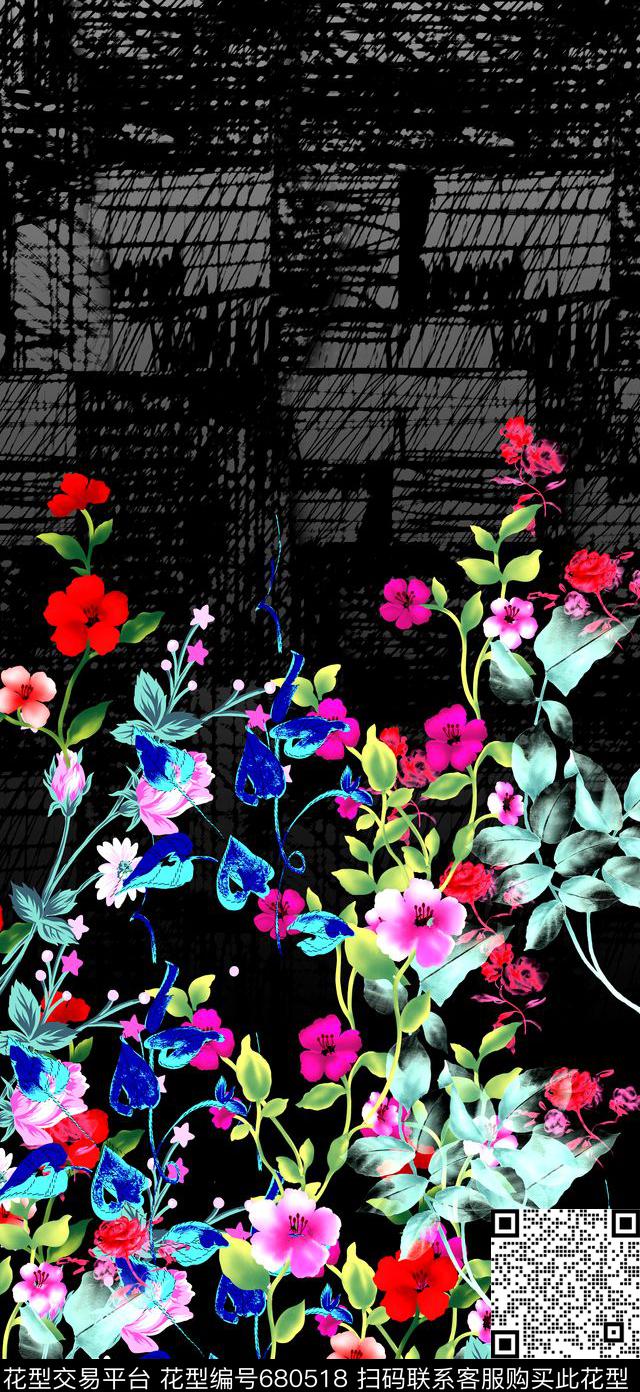 女装定位数码印花华亿平台下载（图片编号: 680518） - 瓦栏（Walan）