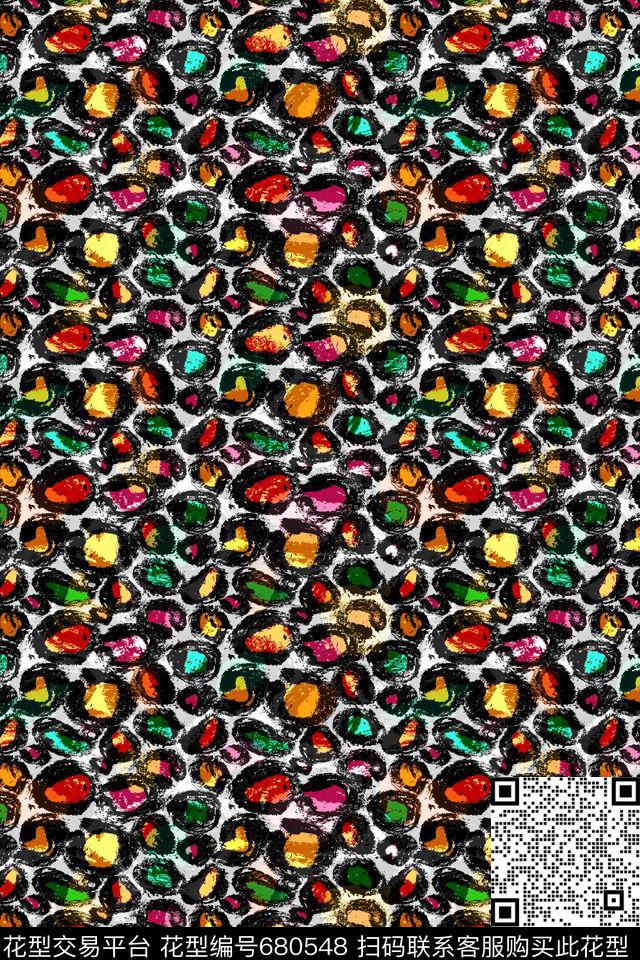 洋阳---动物纹数码印花华亿平台下载（图片编号: 680548） - 瓦栏（Walan）