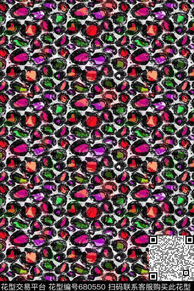 洋阳---动物纹数码印花华亿平台下载（图片编号: 680550） - 瓦栏（Walan）