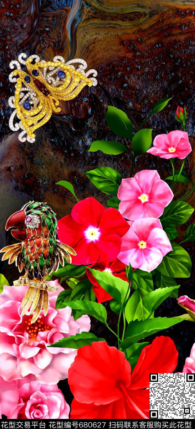 女装定位数码印花华亿平台下载（图片编号: 680627） - 瓦栏（Walan）