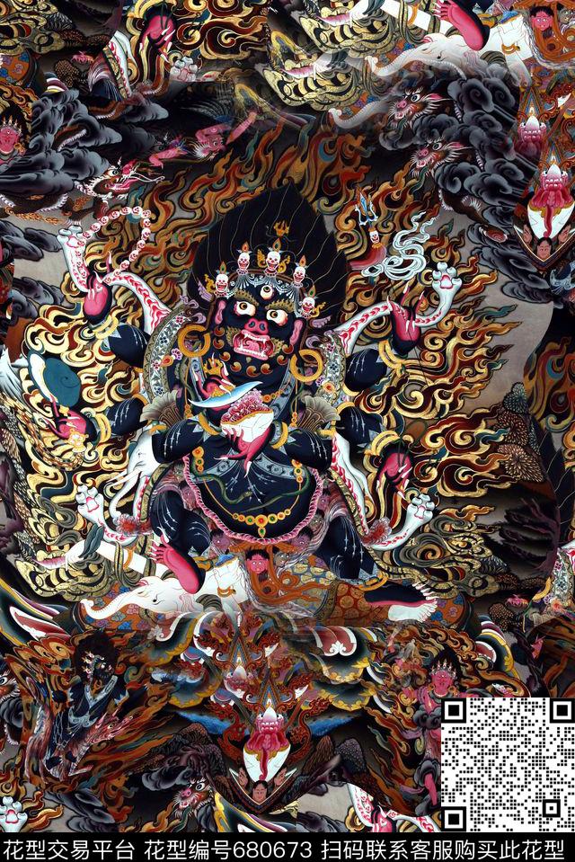 时尚女装数码印花华亿平台下载（图片编号: 680673） - 瓦栏（Walan）