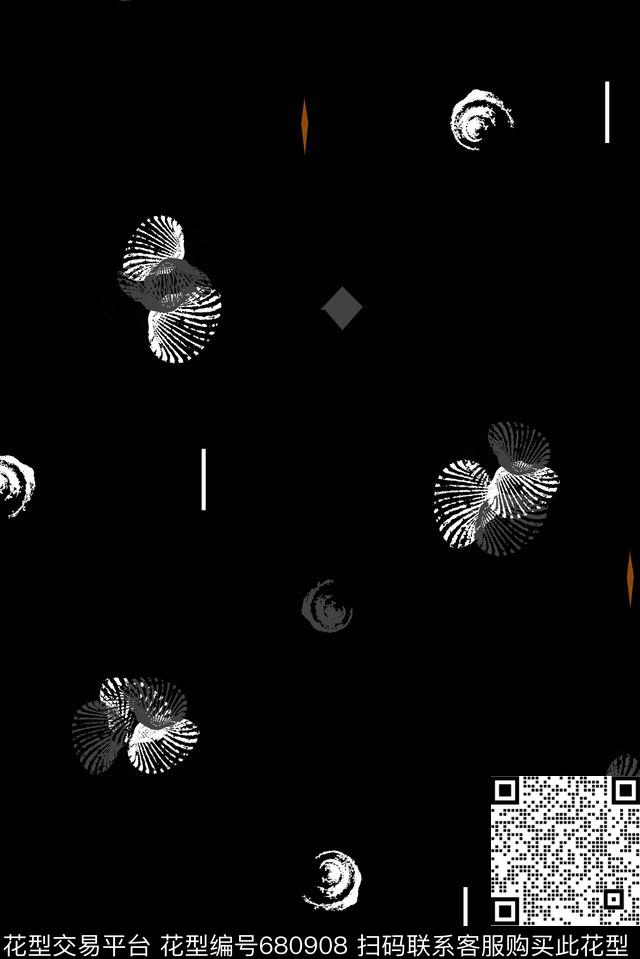 男装商务休闲几何数码印花华亿平台下载（图片编号: 680908） - 瓦栏（Walan）