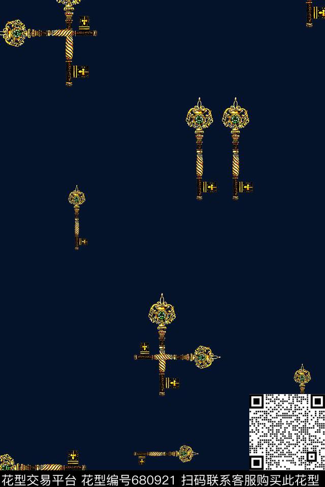 男装钥匙商务休闲数码印花华亿平台下载（图片编号: 680921） - 瓦栏（Walan）