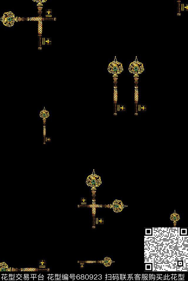 男装钥匙商务休闲数码印花华亿平台下载（图片编号: 680923） - 瓦栏（Walan）