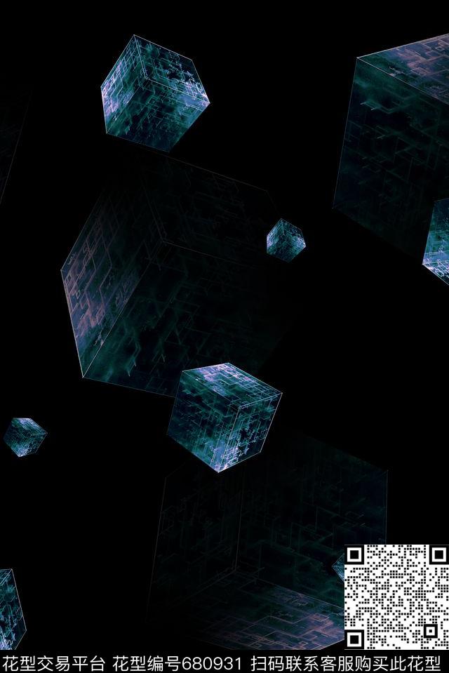 男装商务休闲几何数码印花华亿平台下载（图片编号: 680931） - 瓦栏（Walan）