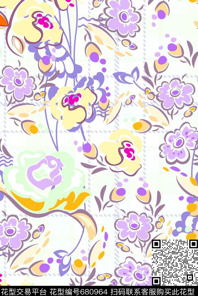 零点--家纺零点--女装花卉传统印花华亿平台下载（图片编号: 680964） - 瓦栏（Walan）