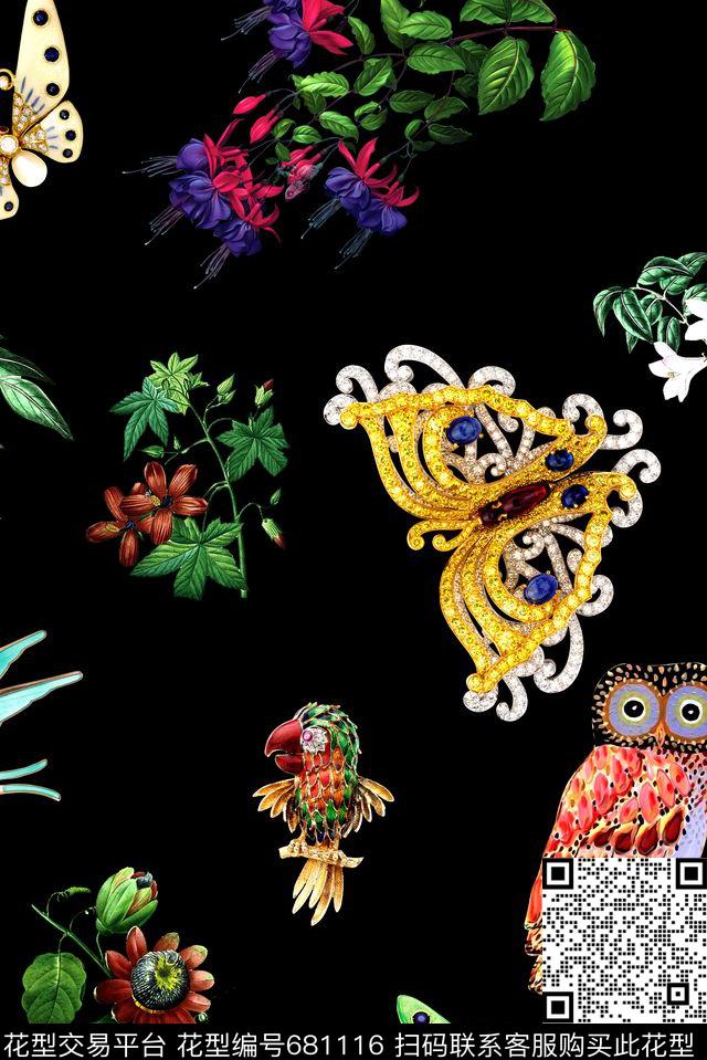 时尚女装数码印花华亿平台下载（图片编号: 681116） - 瓦栏（Walan）