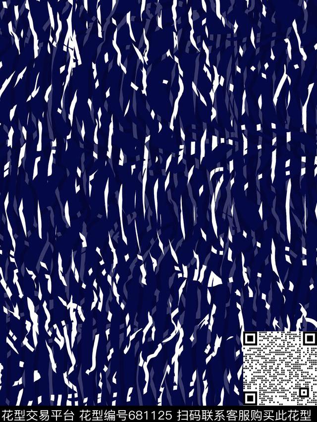 笔触纹理抽象竖纹传统印花华亿平台下载（图片编号: 681125） - 瓦栏（Walan）