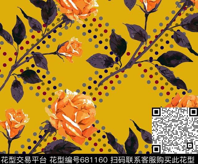 家纺花卉女装传统印花华亿平台下载（图片编号: 681160） - 瓦栏（Walan）