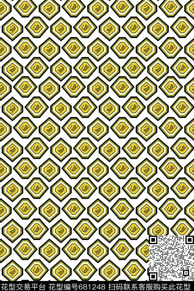 五角星欧式民族风传统印花华亿平台下载（图片编号: 681248） - 瓦栏（Walan）