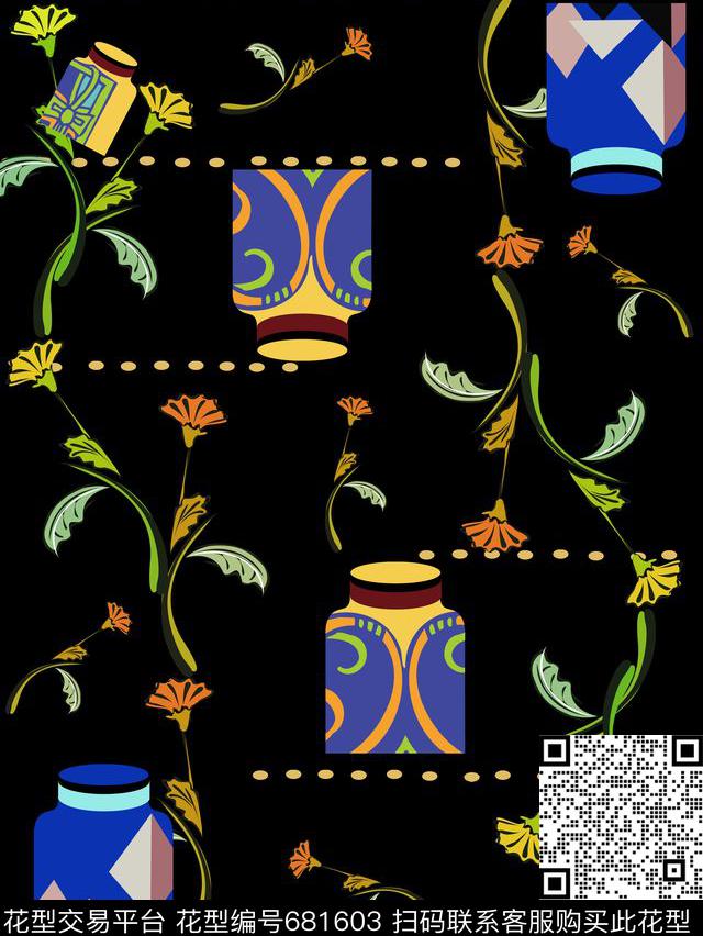 民族风丝巾地毯数码印花华亿平台下载（图片编号: 681603） - 瓦栏（Walan）