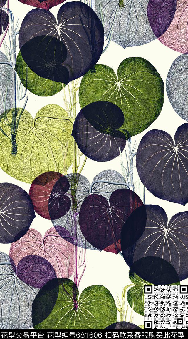 趣味创意大色块数码印花华亿平台下载（图片编号: 681606） - 瓦栏（Walan）